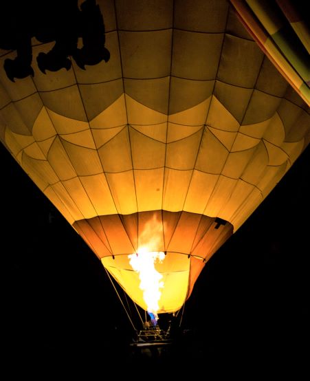 Hot Air Balloon Fire